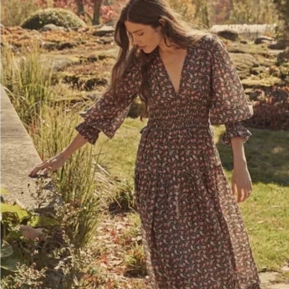 Floral V-Neck Maxi Dress